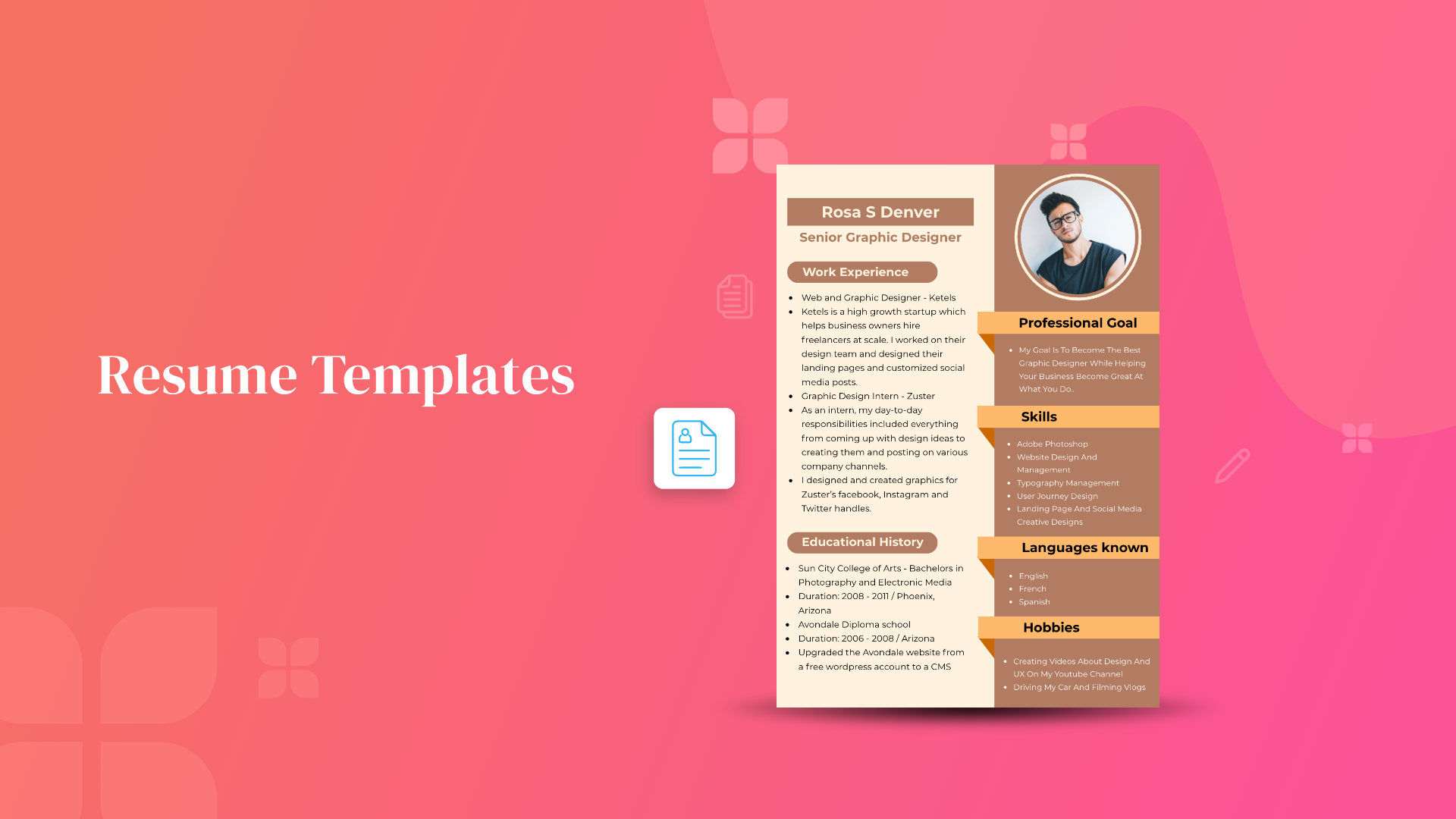 easy-and-free-customizable-resume-templates-picmaker